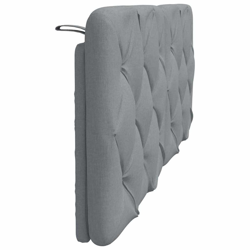 vidaXL világosszürke szövet fejtámla párna 140 cm
