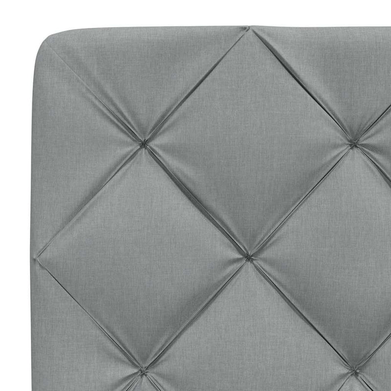 vidaXL világosszürke szövet fejtámla párna 140 cm