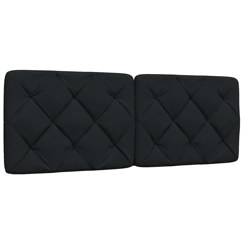 vidaXL fekete szövet fejtámla párna 140 cm