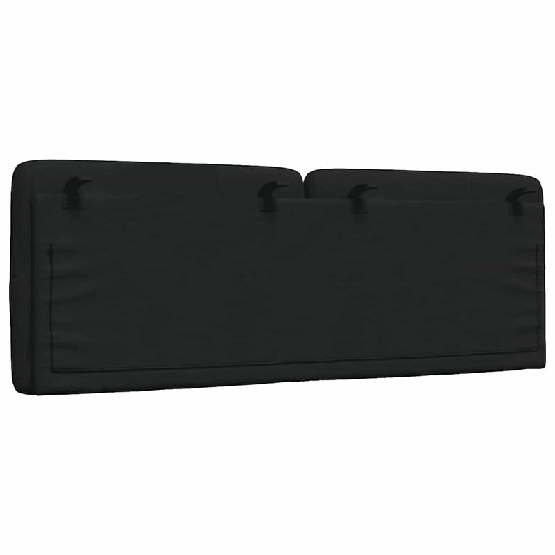 vidaXL fekete szövet fejtámla párna 140 cm