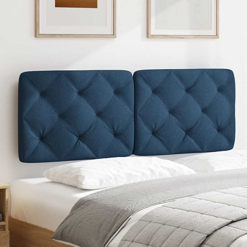 vidaXL kék szövet fejtámla párna 140 cm