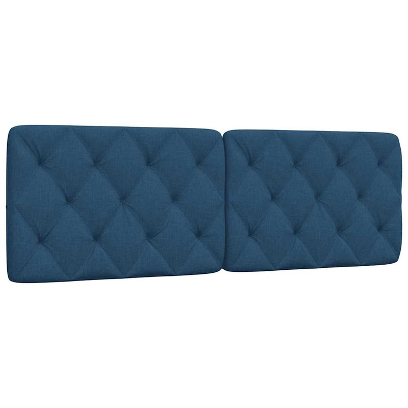 vidaXL kék szövet fejtámla párna 160 cm