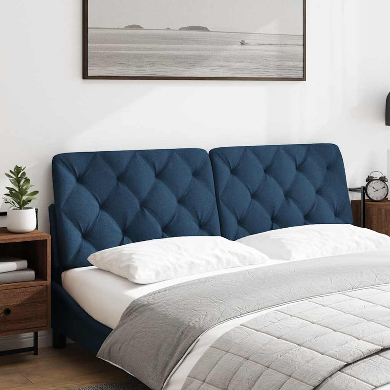 vidaXL kék szövet fejtámla párna 160 cm