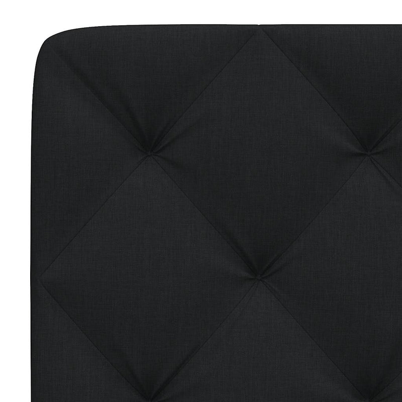 vidaXL fekete szövet fejtámla párna 200 cm