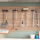 vidaXL 4 db fekete acél falra szerelhető kerti szerszámtároló állvány