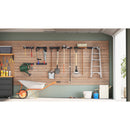 vidaXL 8 db fekete acél falra szerelhető kerti szerszámtároló állvány