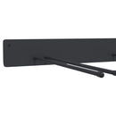 vidaXL 8 db fekete acél falra szerelhető kerti szerszámtároló állvány