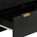 vidaXL 3 db fekete szerelt fa tálalószekrény