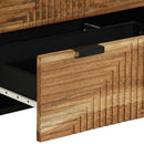 vidaXL Tálalószekrény készlet 2 db 120 x 33 x 75 cm Tömör Akácfa