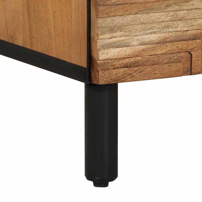 vidaXL Szekrény 2 pcs Barna 60 x 33 x 75 cm Tömör akácfa