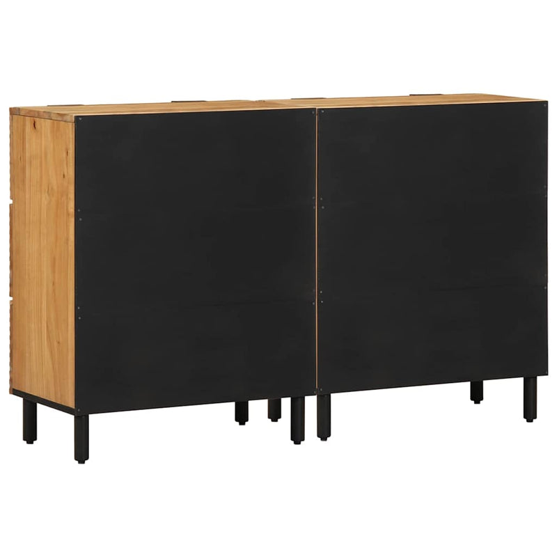 vidaXL Szekrény 2 pcs Barna 60 x 33 x 75 cm Tömör akácfa