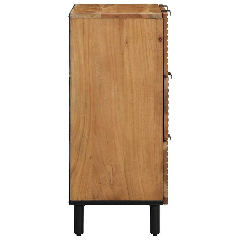vidaXL Szekrény 2 pcs Barna 60 x 33 x 75 cm Tömör akácfa
