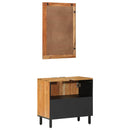 vidaXL Fürdőszobai Szekrény Szett 2 db Természetes 62 x 33 x 58 cm