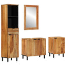 vidaXL Fürdőszobai Szekrény Szett 4 db Természetes 38 x 33 x 160 cm