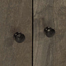 vidaXL 3 db világosszürke tömör mangófa tálalószekrény 60x33,5x75 cm