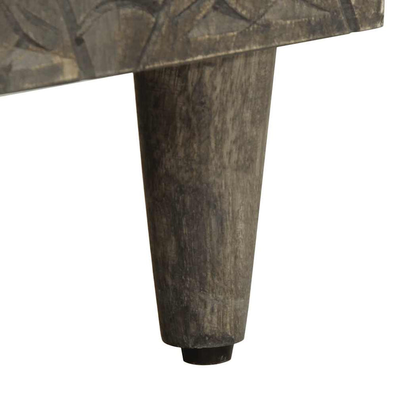 vidaXL 3 db világosszürke tömör mangófa tálalószekrény 60x33,5x75 cm