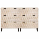 vidaXL Széf 2 pcs Fehér mosott felület 60 x 33 x 75 cm Tömör Mangófát