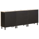 vidaXL Széf 3 pcs Fehér mosott felület 180 x 33 x 75 cm Tömör Mangófát