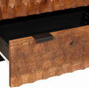 vidaXL Széf 2 pcs Akácbarna felület 60 x 33 x 75 cm Tömör Mangófát