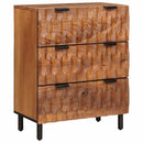 vidaXL Széf 2 pcs Akácbarna felület 60 x 33 x 75 cm Tömör Mangófát