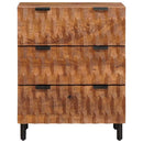 vidaXL Széf 2 pcs Akácbarna felület 60 x 33 x 75 cm Tömör Mangófát