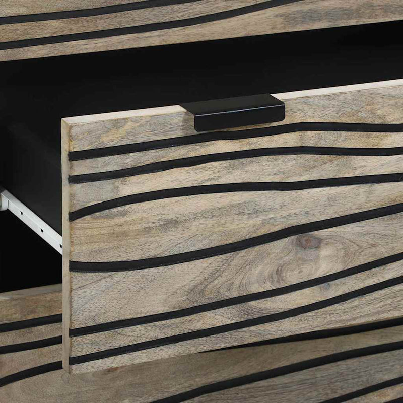 vidaXL Oldalszekrények 2 pcs Fehér 60 x 33.5 x 75 cm tömör mangófa