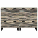 vidaXL Oldalszekrények 2 pcs Fehér 60 x 33.5 x 75 cm tömör mangófa