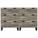 vidaXL Tálalószekrény készlet 2 pcs Fehér 120 x 33,5 x 75 cm