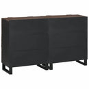 vidaXL Tálalószekrény készlet 2 pcs Dió 120 x 33,5 x 75 cm
