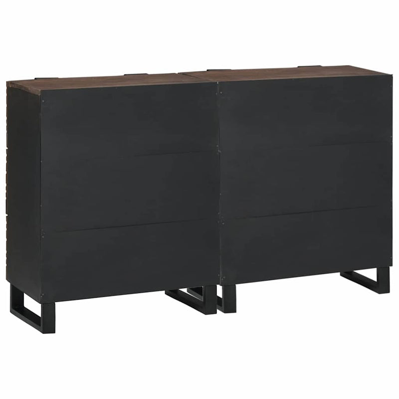 vidaXL Oldalszekrények 2 pcs Barna 60 x 33.5 x 75 cm tömör mangófa