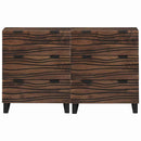 vidaXL Tálalószekrény készlet 2 pcs Dió 120 x 33,5 x 75 cm
