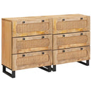 vidaXL Széf 2 pcs Barna 60 x 33 x 75 cm Tömör Mangófát