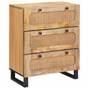 vidaXL Széf 2 pcs Barna 60 x 33 x 75 cm Tömör Mangófát