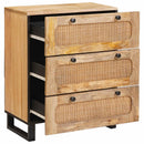 vidaXL Széf 2 pcs Barna 60 x 33 x 75 cm Tömör Mangófát