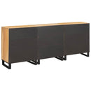 vidaXL Széf 3 pcs Barna 180 x 33 x 75 cm Tömör Mangófát