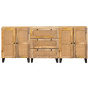 vidaXL Széf 3 pcs Barna 180 x 33 x 75 cm Tömör Mangófát