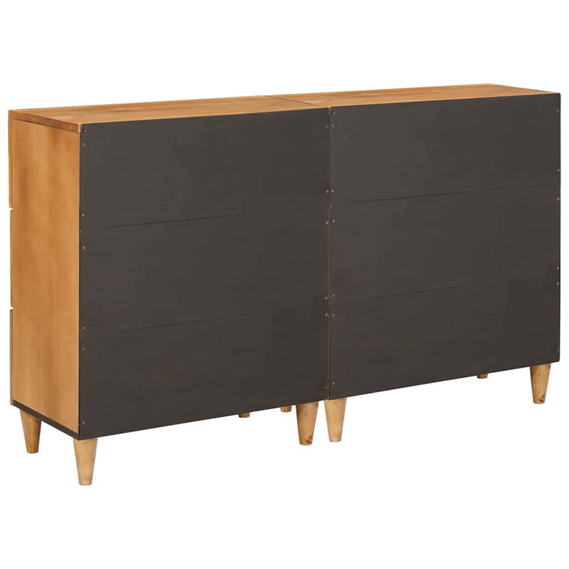 vidaXL Széf 2 pcs Barna 60 x 33 x 75 cm tömör mangófa