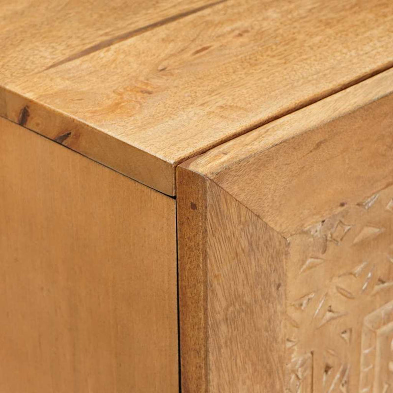 vidaXL Széf 3 pcs Barna 60 x 33 x 75 cm tömör mangófa