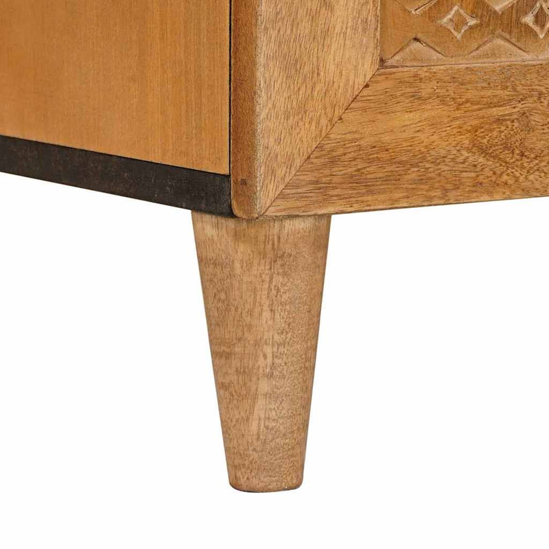 vidaXL Széf 3 pcs Barna 60 x 33 x 75 cm tömör mangófa