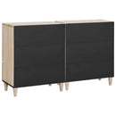 vidaXL Széf 2 pcs Fehér 120 x 33,5 x 75 cm tömör mangófa