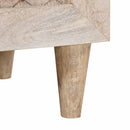 vidaXL Széf 3 pcs Fehér 180 x 33,5 x 75 cm tömör mangófa