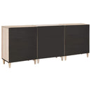 vidaXL Széf 3 pcs Fehér 180 x 33,5 x 75 cm tömör mangófa