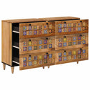 vidaXL Széf 2 pcs Természetes 60 x 33 x 75 cm Tömör Mangófát