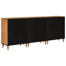 vidaXL Széf 3 pcs Természetes 60 x 33,5 x 75 cm Tömör Mangófát