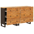vidaXL Széf 2 pcs Barna 60 x 33 x 75 cm Tömör Mangófát