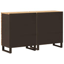 vidaXL Széf 2 pcs Barna 60 x 33 x 75 cm Tömör Mangófát