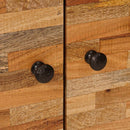 vidaXL Széf 3 pcs Barna 60 x 33 x 75 cm Tömör Mangófát