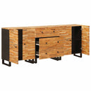 vidaXL Széf 3 pcs Barna 60 x 33 x 75 cm Tömör Mangófát