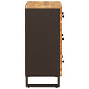 vidaXL Széf 3 pcs Barna 60 x 33 x 75 cm Tömör Mangófát