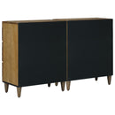vidaXL Széf 2 pcs Barna 60 x 33,5 x 75 cm Tömör Mangófát